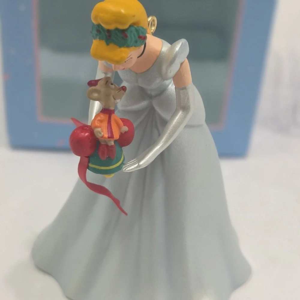 Disney Grolier Special First Issue Christmas Ornament Cinderella With Box